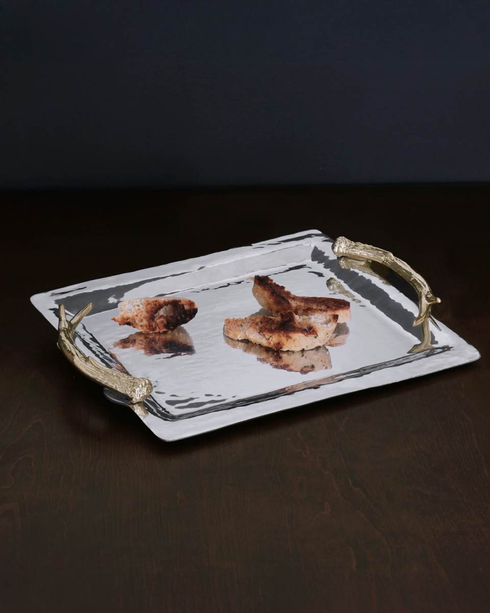 WESTERN Antler Emerson Large Tray with Gold Handles